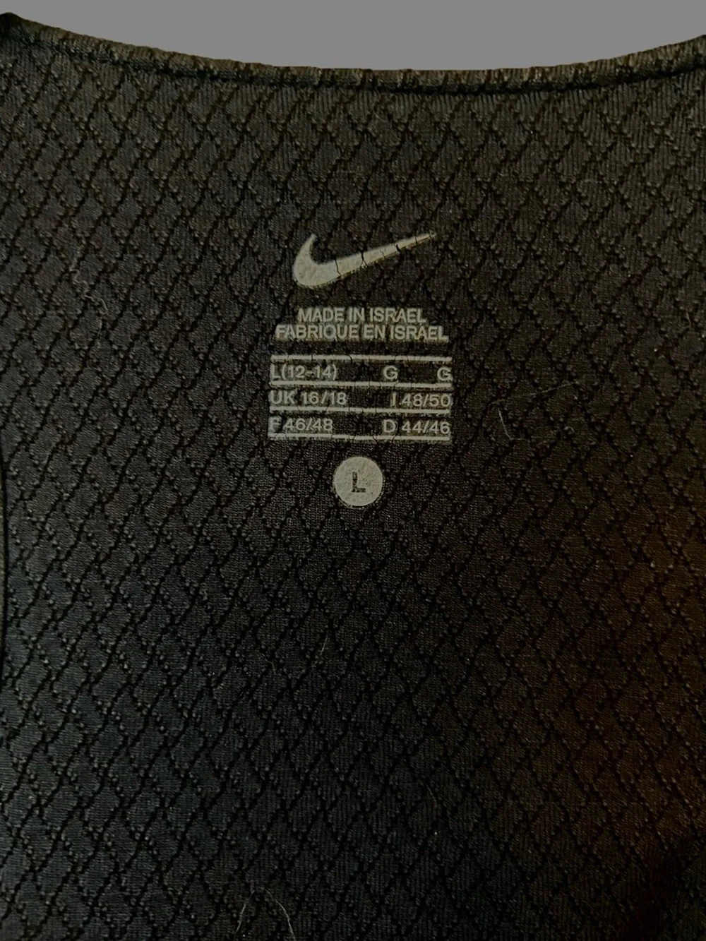 Nike Dri-FIT Racerback Tank Women’s Large Black Running Workout Training